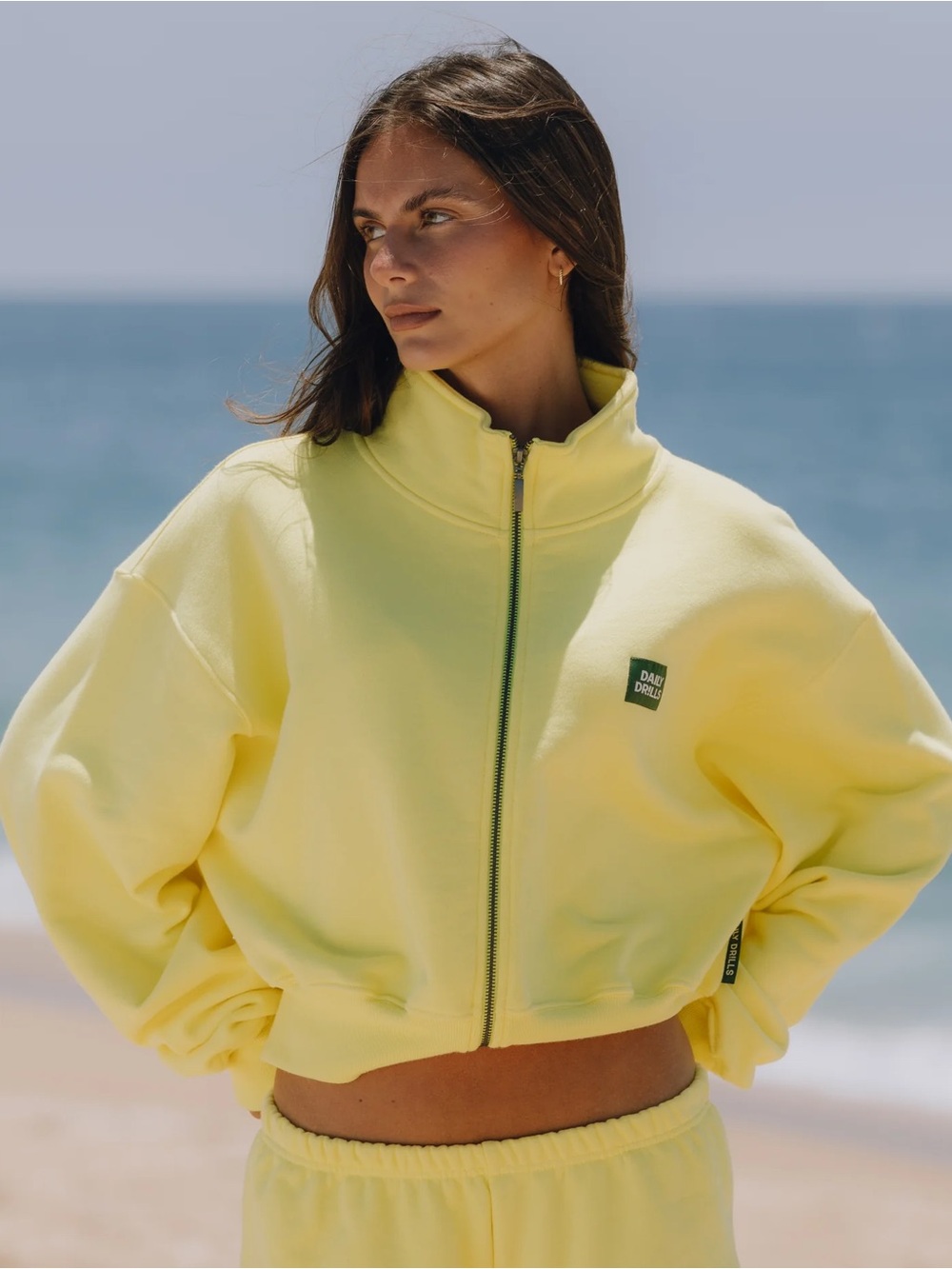 Heavyweight Funnel Neck Double Zip - Sunray
